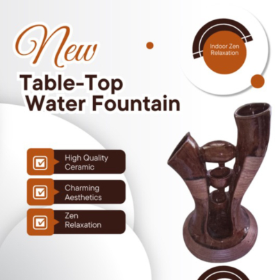 Ceramic Indoor Tabletop Water Fountain