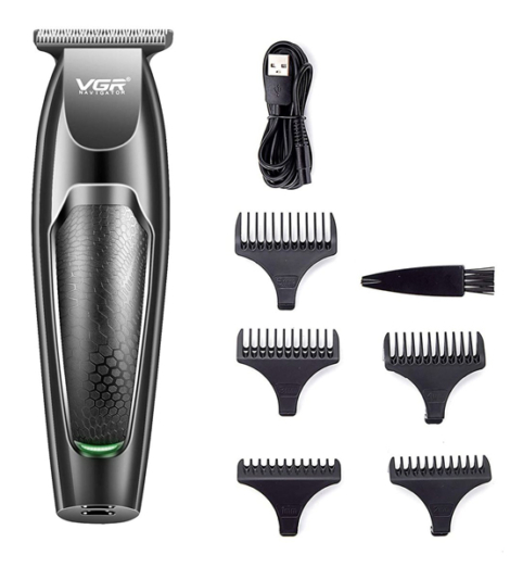 VGR - Professional Wireless Hair & Beard Trimmer with 5 Hair Gauges