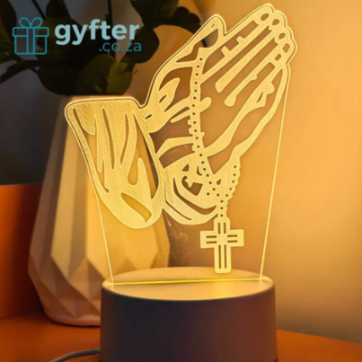 Acrylic Night Light - Christian Prayer