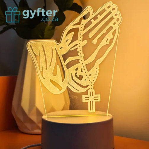 Acrylic Night Light - Christian Prayer
