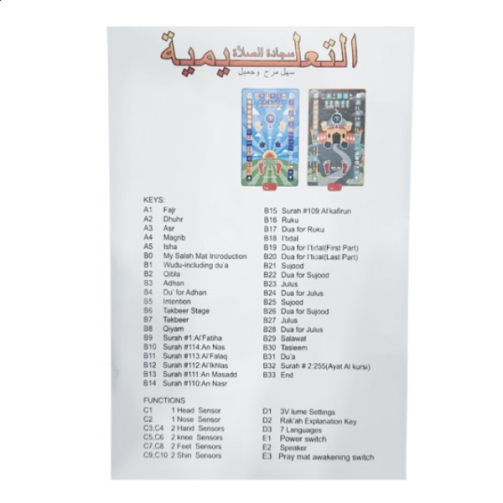 Kids Educational Salah Mat